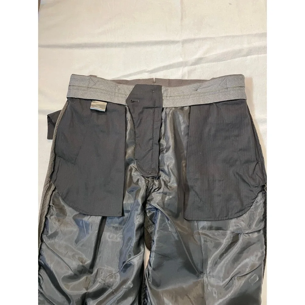 Todd Snyder Lightweight Seersucker Pleated Trousers Brown Side Tab 33x32 (34X29)